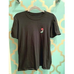 Skeleton Hand with Rose tee